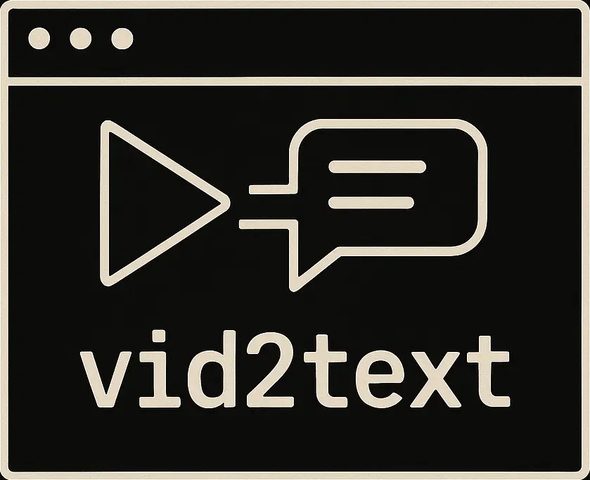 vid2text cli tool